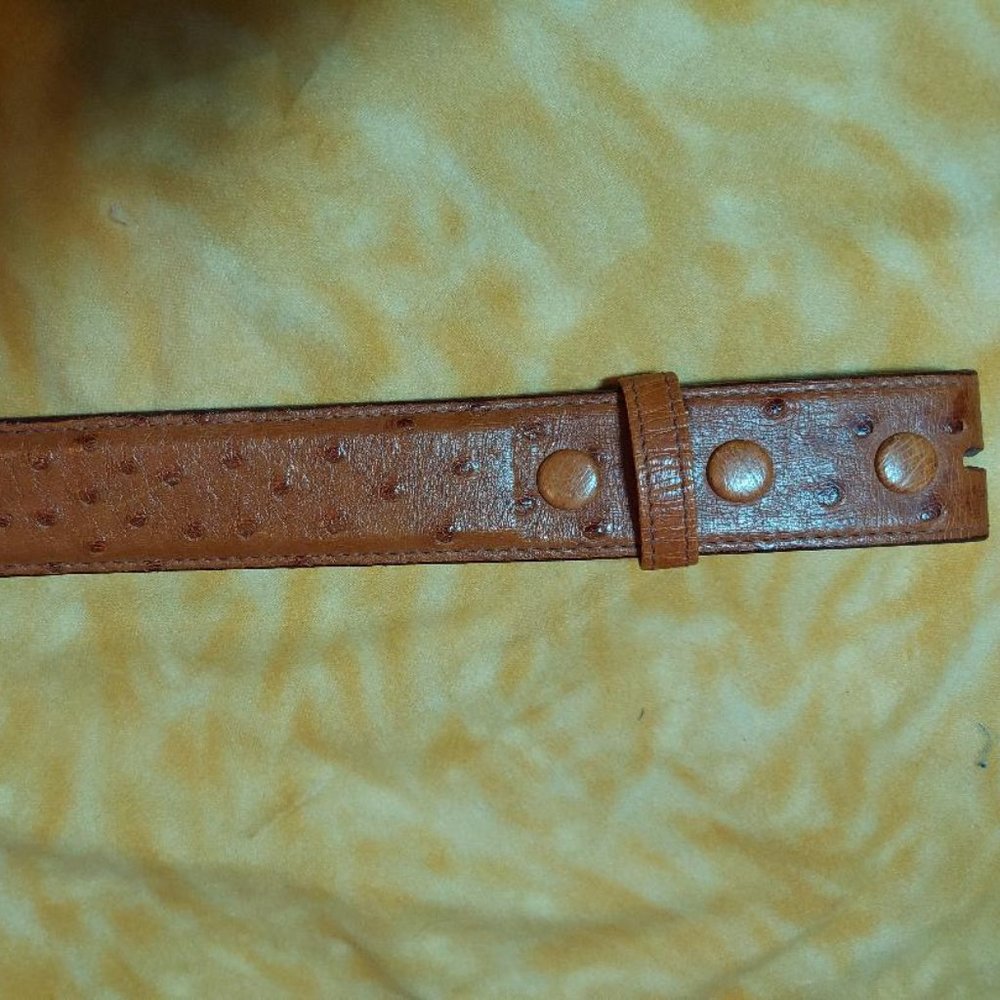 Cellini Genuine Ostrich Belt Size 38